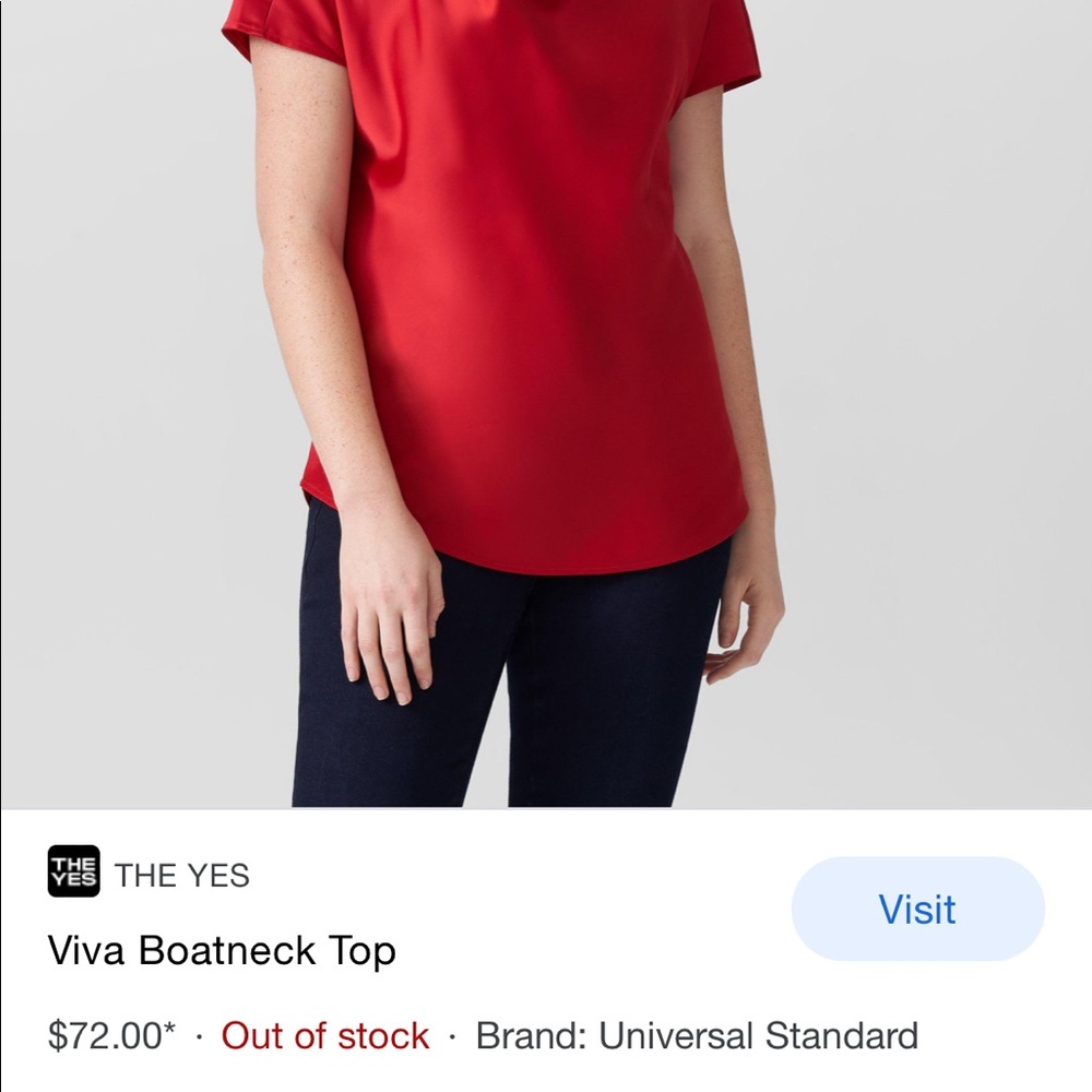 Universal Standard Viva boatneck blouse top